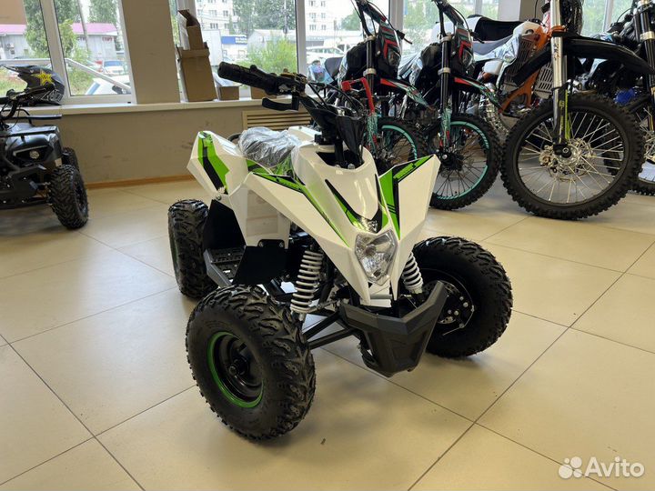 Квадроцикл gekkon 110 черный-белый-зеленый