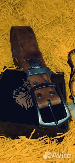 Мужской ремень из натуральной кожи