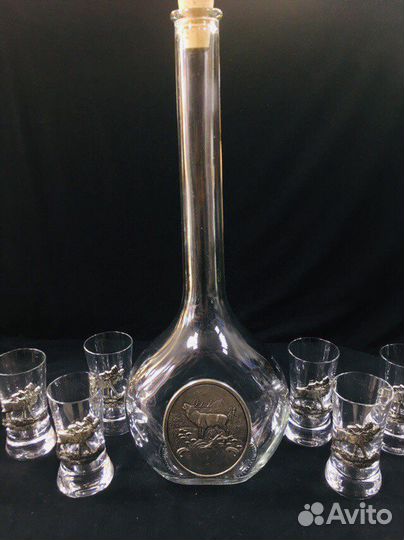 Набор для водки из олова 