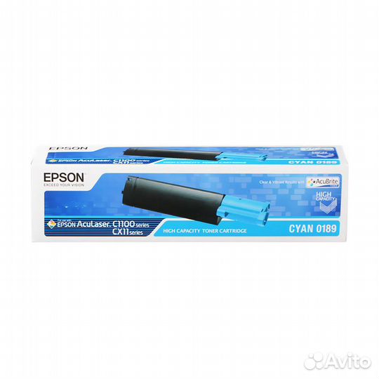 Картридж epson cyan 0189 оригинал