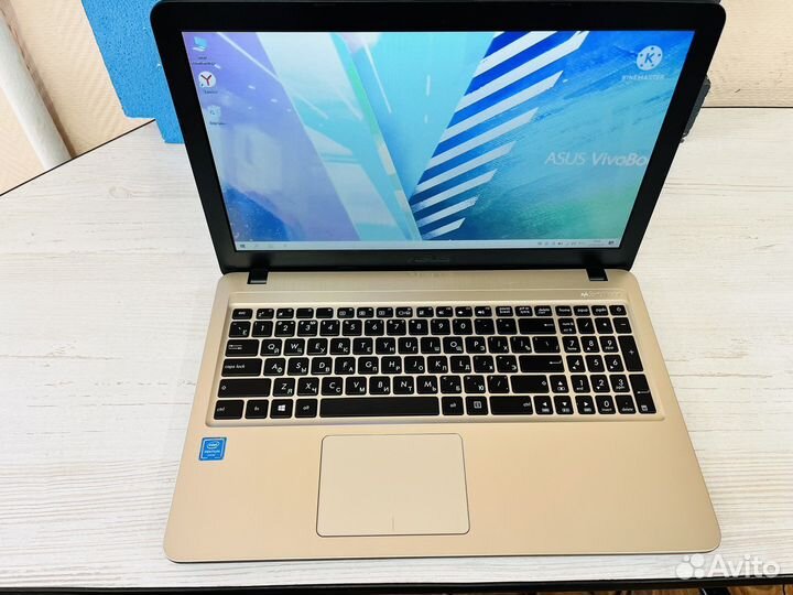 Ноутбук asus x540n 4 ядра 4гб