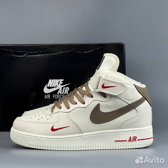 Зимние Nike Air Force (41-45) beige