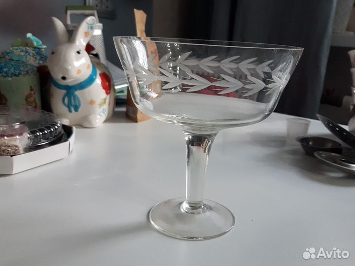 Ваза для фруктов на ножке СССР конфетница