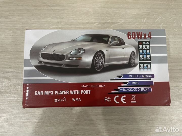 Магнитола 1din Bluetooth USB