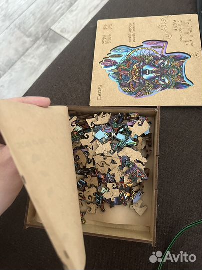 Деревянный пазл Zufa волк М 196 деталей