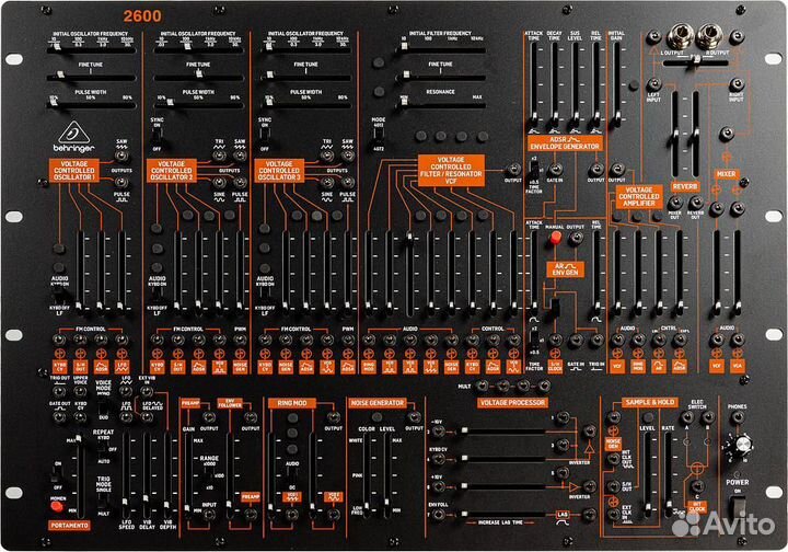 Аналоговый синтезатор Behringer 2600 (Черный)