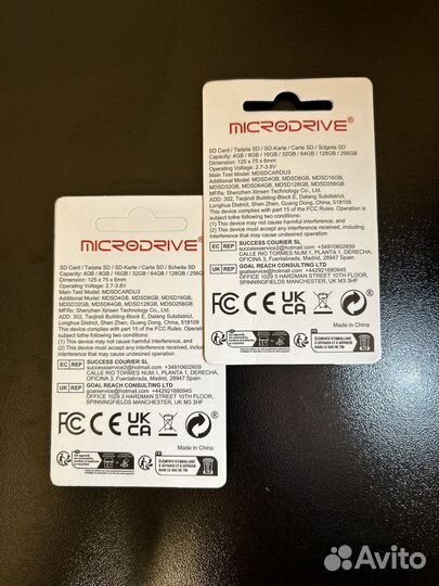 Карта памяти microdrive SD Card 64GB