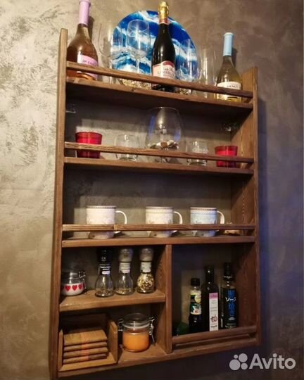 Кухонная полка новая из массива