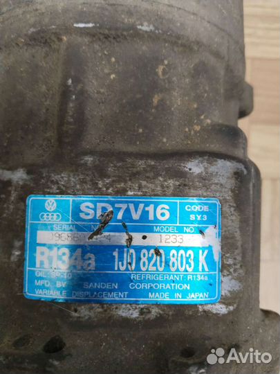 Компрессор кондиционера WAG skoda octavia тур