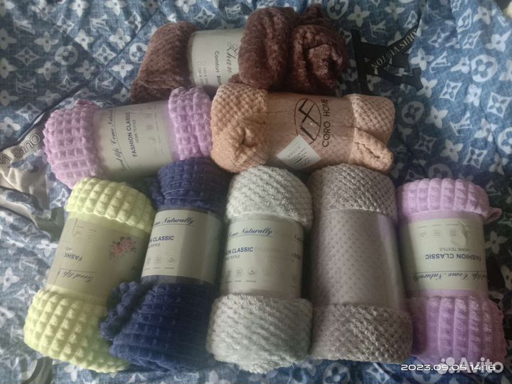 Плед кубики и ананасики