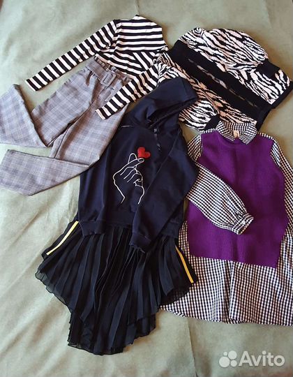 Детские вещи пакетом для девочки на 8-10 лет