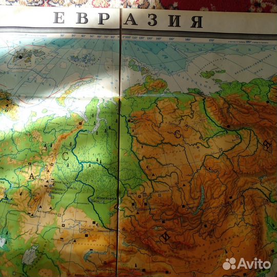 Карта евразия