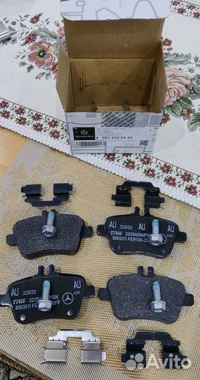 Тормозные колодки задание MB A0074209520