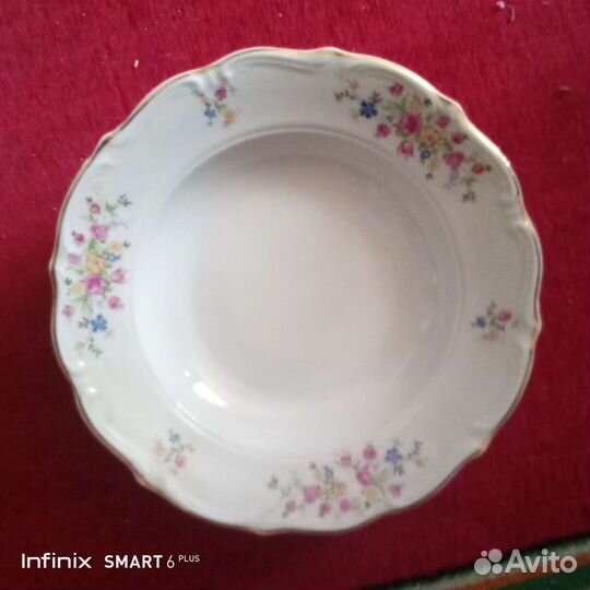 Тарелка суповая старая Польша 4 шт