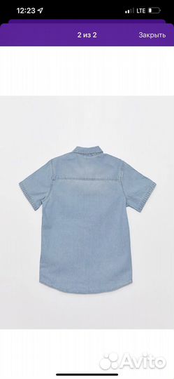 Джинсовая рубашка для мальчика