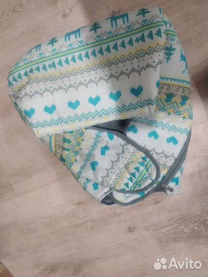 Сиденье и накидка на ножки для санок