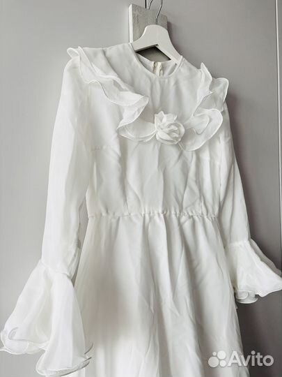 Платье длинное шифон винтаж