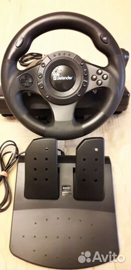 Игровой руль с педалями Defender Forsage drift GT