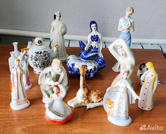 13 фарфоровых статуэток советские