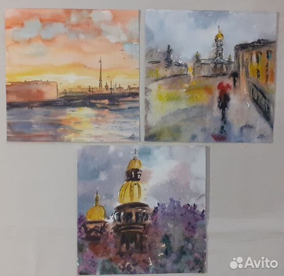 Картины акварелью: 