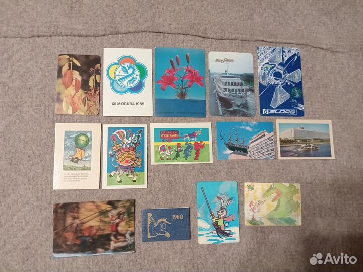 Календарики карманные СССР и другие