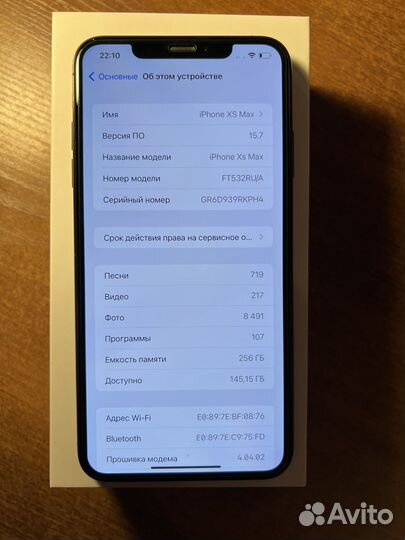 iPhone XS Max 256 gb