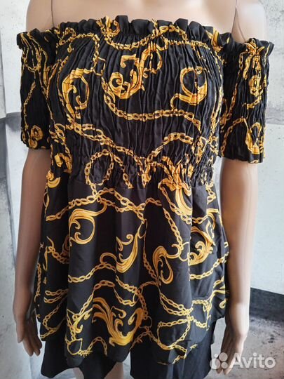 Блузка женская новая с принтом 50 размер