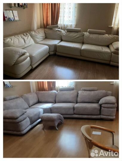 Перетяжка мягкой мебели оценка по фото