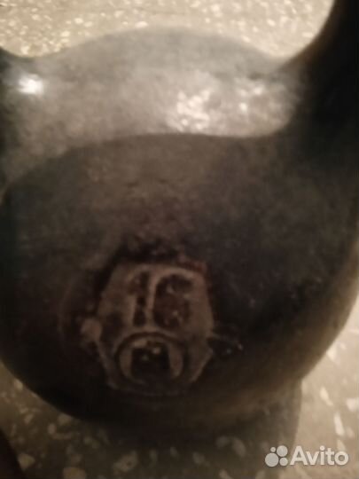 Гиря 16 кг бу СССР -2шт, и 24кг бу СССР