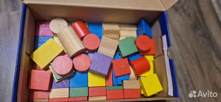 Кубики деревянные
