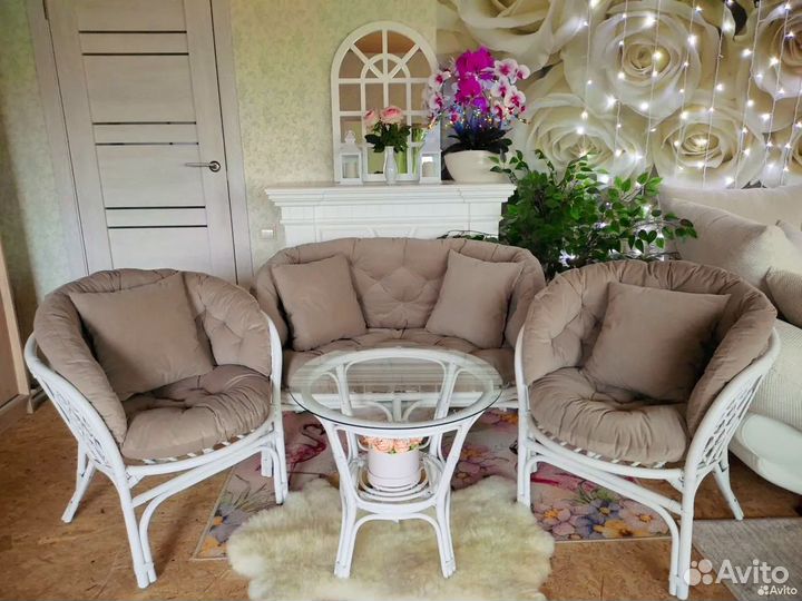 Набор мебели из ротанга на дачу веранду балкон