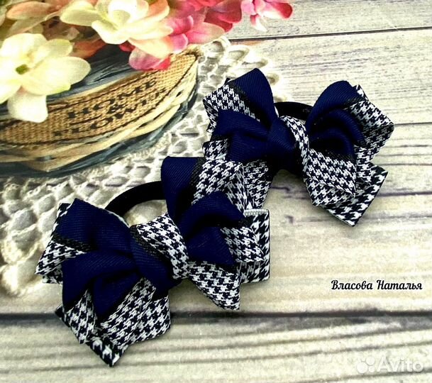 Школьные бантики ручной работы