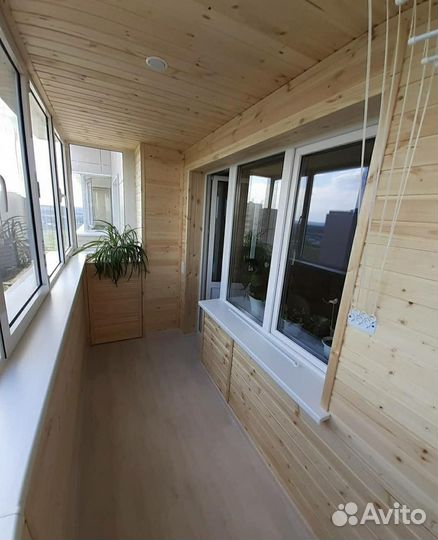 Обшивка балконов. Утепление. Остекление. Окна