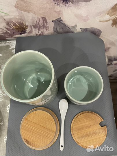 Банки для чая сахара, контейнеры на кухню