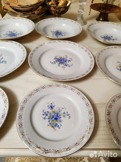 Новый столовый набор тарелок Bohemia