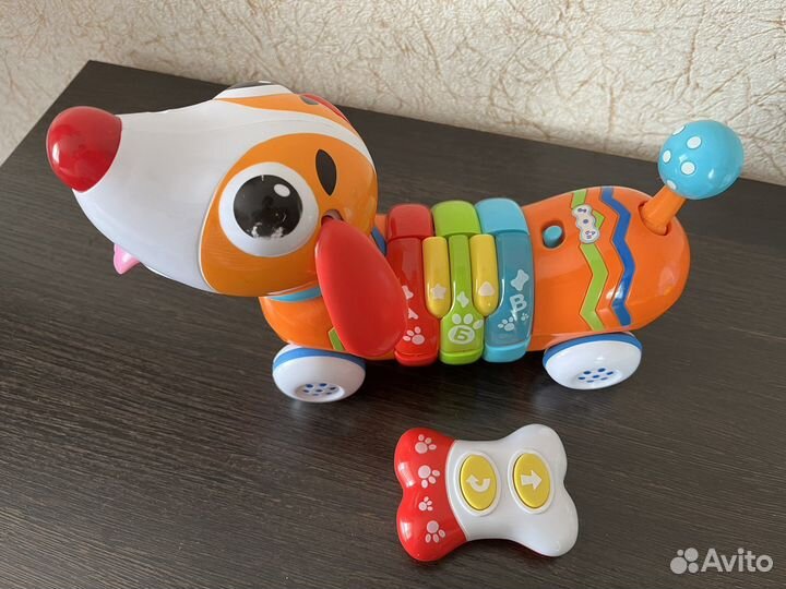 Развивающий музыкальный щенок baby go с пультом