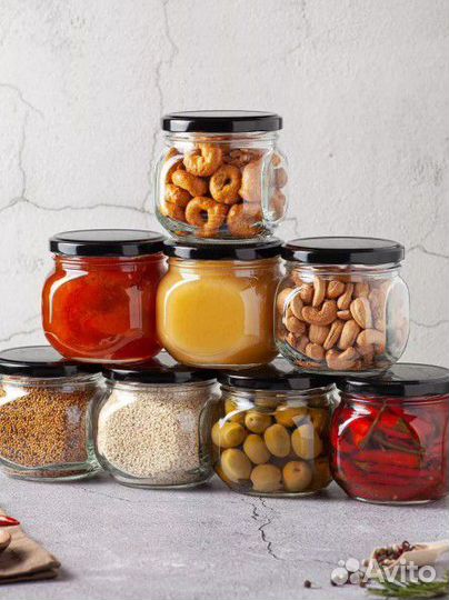 Баночки с крышкой