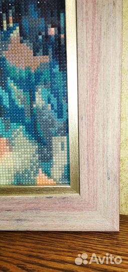 Картина из алмазной мозаики в рамке в подарок