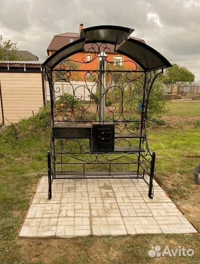 Мангал с печью