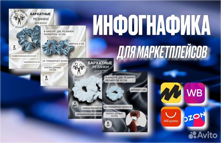 Инфографика для маркетплейсов wildberries, ozon