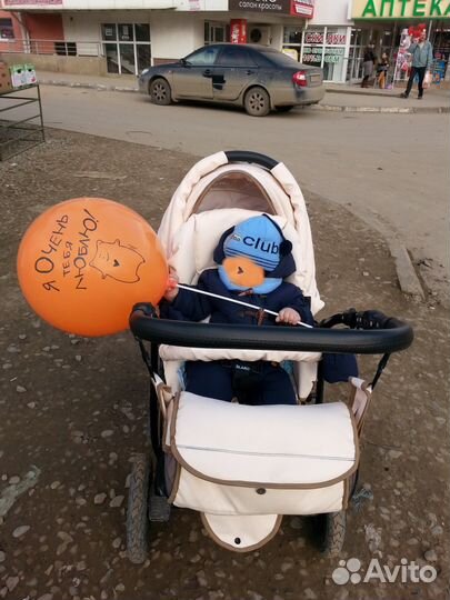 Коляска 2 В 1 кожаная торг