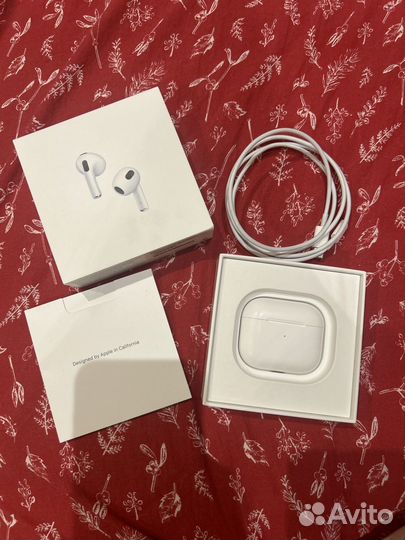 Наушники apple AirPods 3 новые