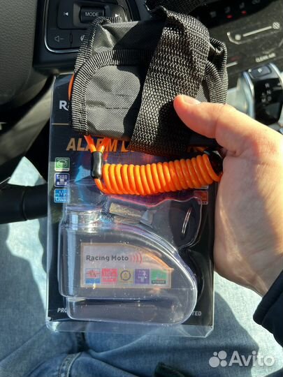 Замок на тормозной диск для мотоцикла