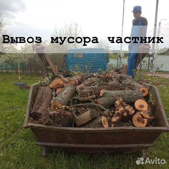 Вывоз контейнером хлама и строй мусора