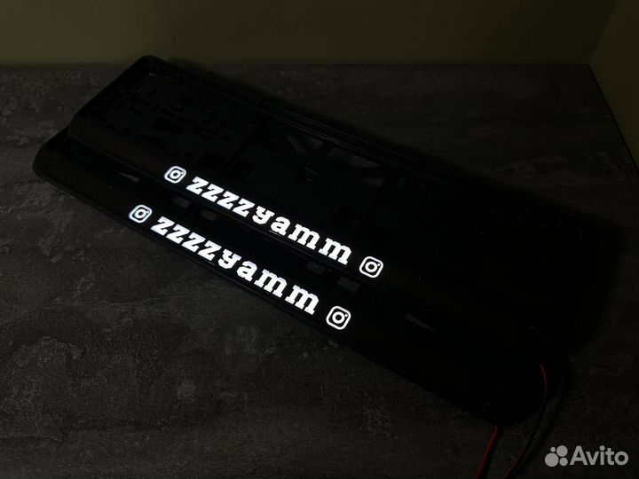 Номерная led рамка с вашим дизайном