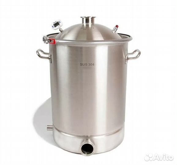 Перегонный куб 28 л с купольной крышкой кламп 1,5