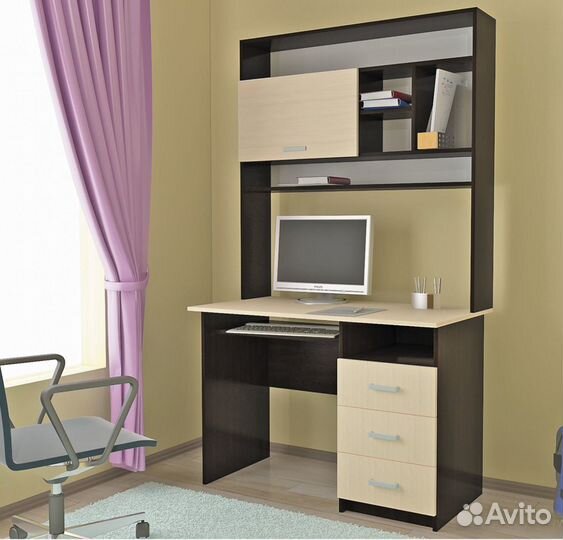 Стол компьютерный кс-06, ширина 1,1м