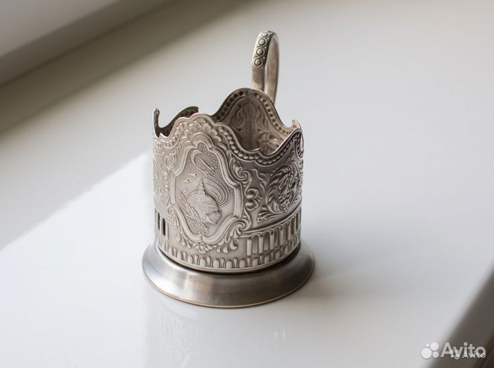 Подстаканник мельхиор 