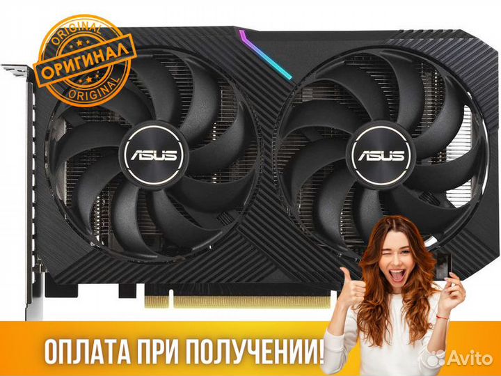 Видеокарта asus GeForce RTX 3060 Dual V2 OC