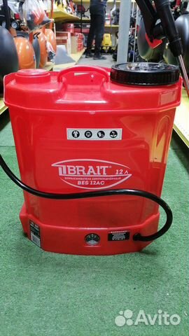 Опрыскиватель Brait BES 12ас 12л аккумулятор 8А*ч